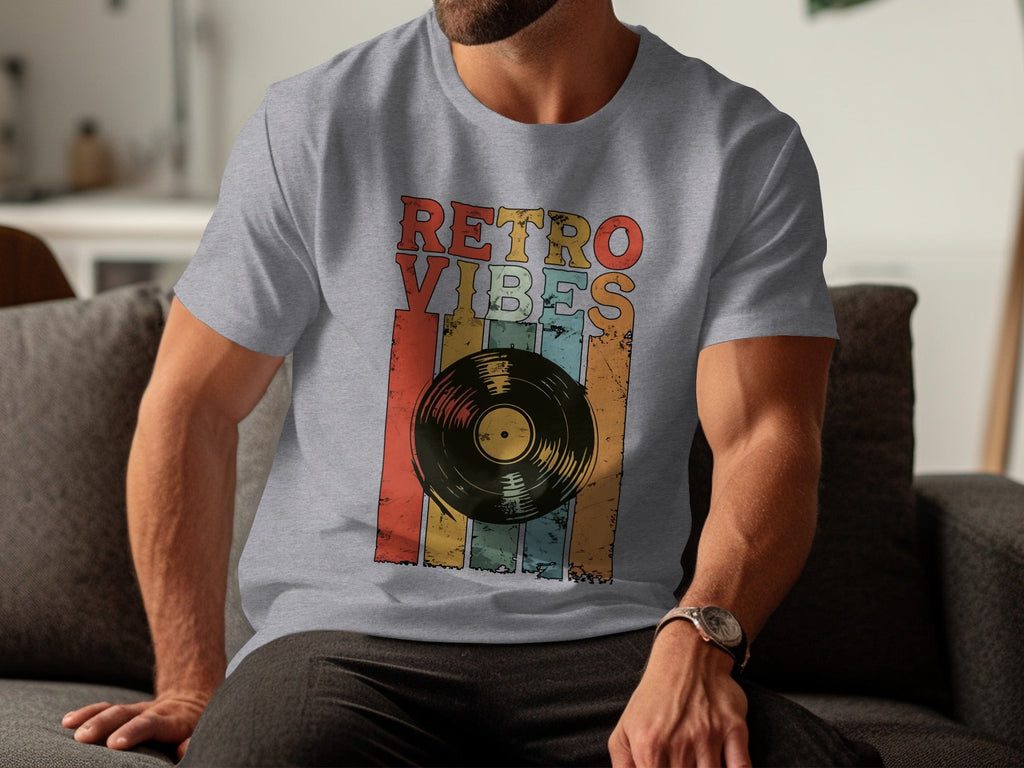 Retro Vibes Vinyl Record Music Lover Gift T-Shirt