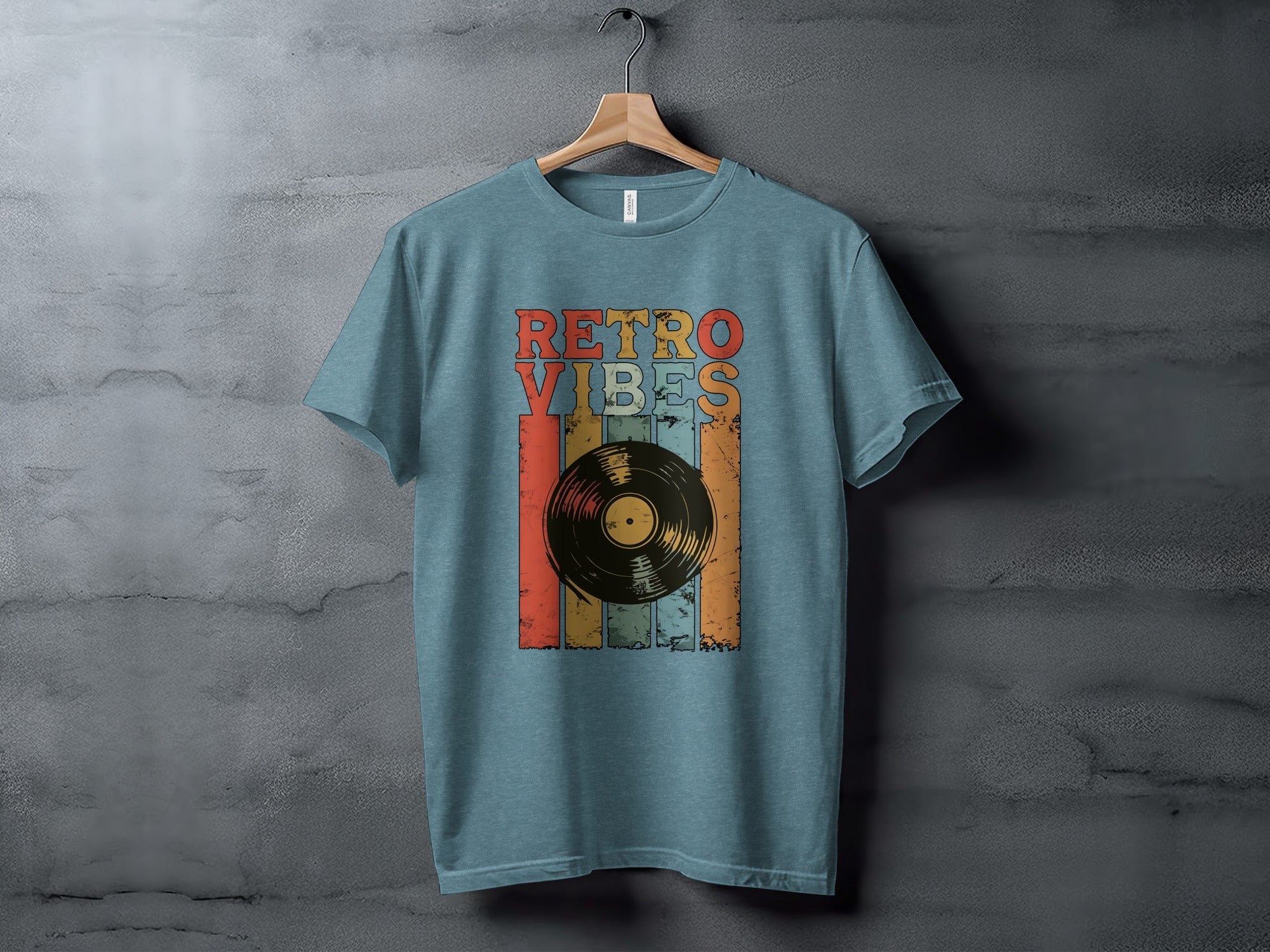 Retro Vibes Vinyl Record Music Lover Gift T-Shirt